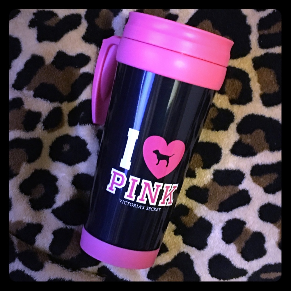 UFT VINTAGE RARE VS PINK TUMBLER HEART DOG LOGO